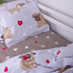 Наволочка MirSon Kids Time 17-0566 Pug-dog Бязь різнокольорова - мініатюра 5