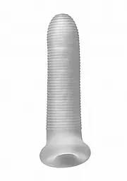 Насадка на пеніс Perfect Fit Fat Boy Micro Ribbed Sheath, 16,5 см (прозорий) - мініатюра 3