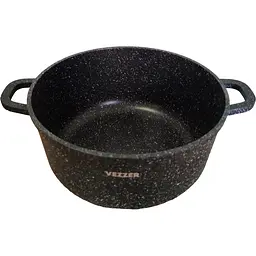 Каструля Vezzer з кришкою 30 см 7.9 л чорна (VZ8048) - мініатюра 2