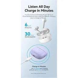 Навушники Vention Elf Earbuds E03 White (NBHW0) - мініатюра 7