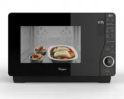 Whirlpool Мікрохвильова піч, 25л, електронне упр., 800Вт, гриль, дисплей, чорний - мініатюра 2