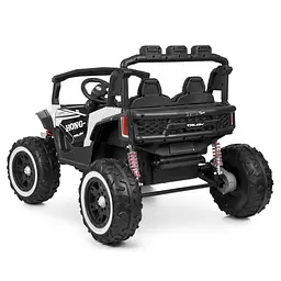 Дитячий електричний джип Bambi Racer 12V двомісний до 30 кг Білий (DE-169-E-962) - мініатюра 3