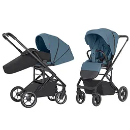 Всесезонна прогулянкова коляска Carrello Alfa CRL-5508 BF Indigo Blue з реверсивним блоком - мініатюра 2