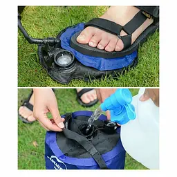 Душ кемпінговий Naturehike NH17L101-D, блакитний - мініатюра 6