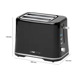 Тостер Clatronic TA 3554 black-silver - мініатюра 4