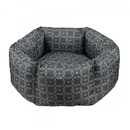 Лежак для собак та котів Barksi Home S круглий Сірий 35x35 см 1212044