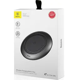 Бездротовий зарядний пристрій Baseus Whirlwind Desktop 10W CCALL-XU01 Black - мініатюра 4