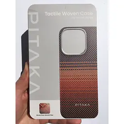 Оригінальний протиударний чохол для iPhone 16 Pro Pitaka Tactile Woven Case Sunset (KI1601SU) - мініатюра 6