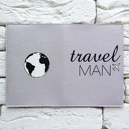 Обкладинка для паспорта Travel man 4 (сірий) - мініатюра 3