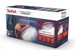Tefal Праска Ultragliss Plus, 2800Вт, 270мл, паровий удар -260гр, постійна пара - 50гр, керам. підошва, бордовий - мініатюра 10