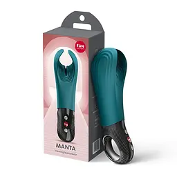 Вібратор для пеніса Fun Factory MANTA Bottle Green, підходить для парних ігор - мініатюра 10