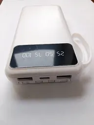 Power Bank 20000 mAh павербанк з екраном LVR 015 White (17553) - мініатюра 4