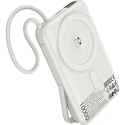 Зовнішній акумулятор Hoco Q43 Clever 10000mAh 20W Silver [165933] - мініатюра 4