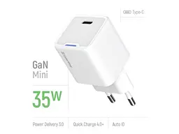 Мережевий зарядний пристрій ColorWay GaN Mini 35 W White (CW-CHS056PD-WT) - мініатюра 3
