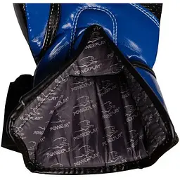 Рукавиці боксерські PowerPlay PP 3017 Carbon Blue - 16 унцій - мініатюра 3