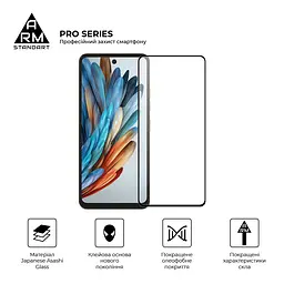 Захисне скло на ZTE Nubia Music з олеофобним покриттям, Pro, повне проклеювання, антистатичний і пиловідштовхуючий шар, 9H, самоклеючеся, 2.5D, на весь екран, антистатичний клей, ArmorStandart (ARM78904) - мініатюра 2