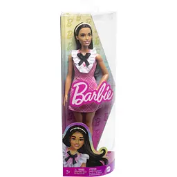 Лялька Barbie Модниця в рожевій сукні з жабо, 30 см (HJT06) - мініатюра 5