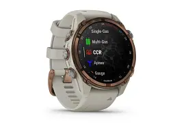 Спортивний годинник Garmin Descent Mk3i – 43 mm Bronze PVD Titanium with French Gray Silicone Band (010-02753-13/14) - мініатюра 3