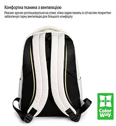 Рюкзак для ноутбука ColorWay Simple 15.6" White (CW-BPS133-156-WT) - мініатюра 12