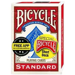 Карти для фокусів United States Playing Card Company Bicycle Short deck (укорочена колода) (red) (59851)