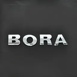 Емблема напис Bora роздільний напис скотч 115 x 25 мм 1997-2004 (5671)
