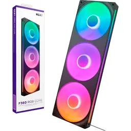 Кулер до корпусу NZXT F360 RGB Core Fan (Single Frame) - Black (RF-U36HF-B1) - миниатюра 7
