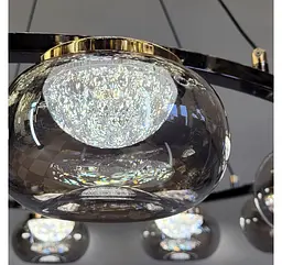 Світлодіодна люстра підвісна Artlight LQ7125-8 з вісьма графітовими плафонами, 50W - мініатюра 7