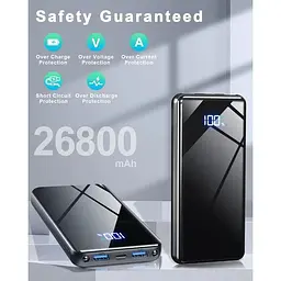 Портативний зарядний пристрій Lazci 26800 mAh 22,5 Вт з входом та виходом USB-C PD 3.0 QC 4.0 для мобільного телефону - мініатюра 6