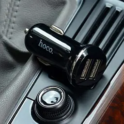 Автомобільний зарядний пристрій HOCO Z1 (2USB 2.1A) Чорний (Оригінал) - мініатюра 5