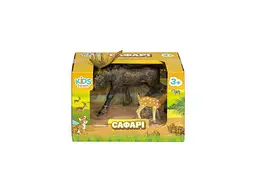 Фігурка KIDS TEAM ANIMALS тварини "Сафарі" Q9899-A25 Лось та лосеня - мініатюра 3
