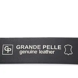 Відмінний ремінь під джинси з натуральної шкіри Grande Pelle 11692 чорний 120 см - мініатюра 6