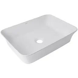 Раковина накладна Qtap Virgo 490х350х110 мм, White, прямокутна, без донного клапана QT18112261WN