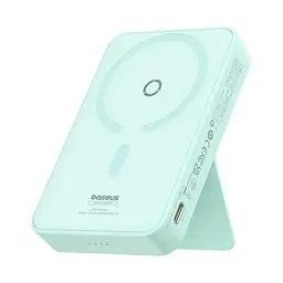 Магнітний павербанк Baseus Magnetic 5000 mAh 20 W з бездротовою зарядкою MagSafe та індикатором заряду блакитний