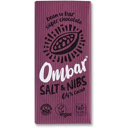 Шоколад Ombar черный какао-бобы и соль 64% 70 г (825177)