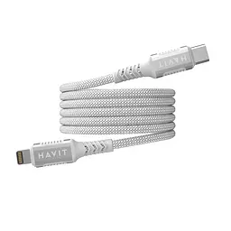 Кабель USB-C - Lightning HAVIT CB6298 PD30W 1м ( магнітний) White HAVIT (29150-000) - мініатюра 2