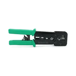 Інструмент Voltronic VegGieg V-E113, для обтиску RJ-45 (8P8C) та RJ-12/11 (6P6C), 4P4C, чорний/зелений, Q10 (V-E113) - мініатюра 2