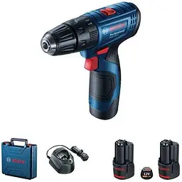 Шуруповерт Bosch GSB 120-Li акумуляторний, 2*2.0Аh (0.601.9G8.100)
