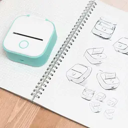 Міні принтер дитячий Phomemo T02 White, кишеньковий термопринтер - мініатюра 2