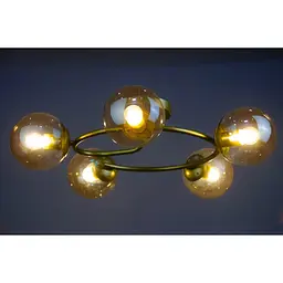 Люстра Brille стельова BR-274S/5 E27 G - мініатюра 2