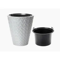 Горщик для квітів Form-Plastic Makata-40 32 л сірий (2820-055)