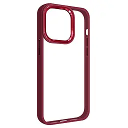 Чехол для Apple iPhone 14 Pro, UNIT2, бордовый, ударопрочный, прозрачный противоударный чехол-накладка из TPU и поликарбоната (PC), с защитными бортиками, защита всего корпуса от ударов и царапин, ArmorStandart (ARM69950)