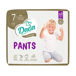 Підгузки-Трусики дитячі Dada Extra Soft XXL 7 (18+ кг) 24 шт. - мініатюра 1