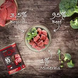 Консерви для собак Wellness CORE 95% Single Protein, Beef with Broccoli з яловичиною - мініатюра 3