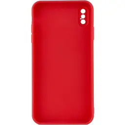 Силіконовий чохол Candy Full Camera для Apple iPhone X / XS (5.8) Червоний / Camellia - мініатюра 2