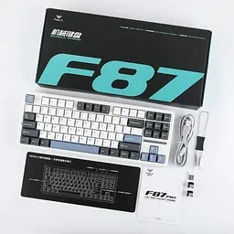 Бездротова механічна клавіатура AULA F87 Pro , Білий - мініатюра 4