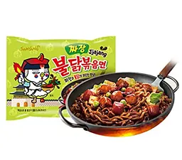 Локшина швидкого приготування Samyang Buldak Ramen Jjajang Hot Chicken Flavor 140 г - мініатюра 4