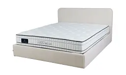 Ліжко 1,8 Ego Home Катрін молочне з підйомним механізмом - мініатюра 1