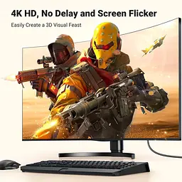 Кабель Ugreen DP125 DisplayPort to HDMI 2.0 4K 2m Black (35842) [140564] - мініатюра 8