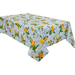 Скатертина Lefard Home Textile Limones Ceramica Cielo водовідштовхувальна, 180х140 см (715-290)