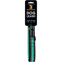 Повідець для собак BronzeDog Mesh, розмір S, 200х1,6 см, ментоловий - мініатюра 6